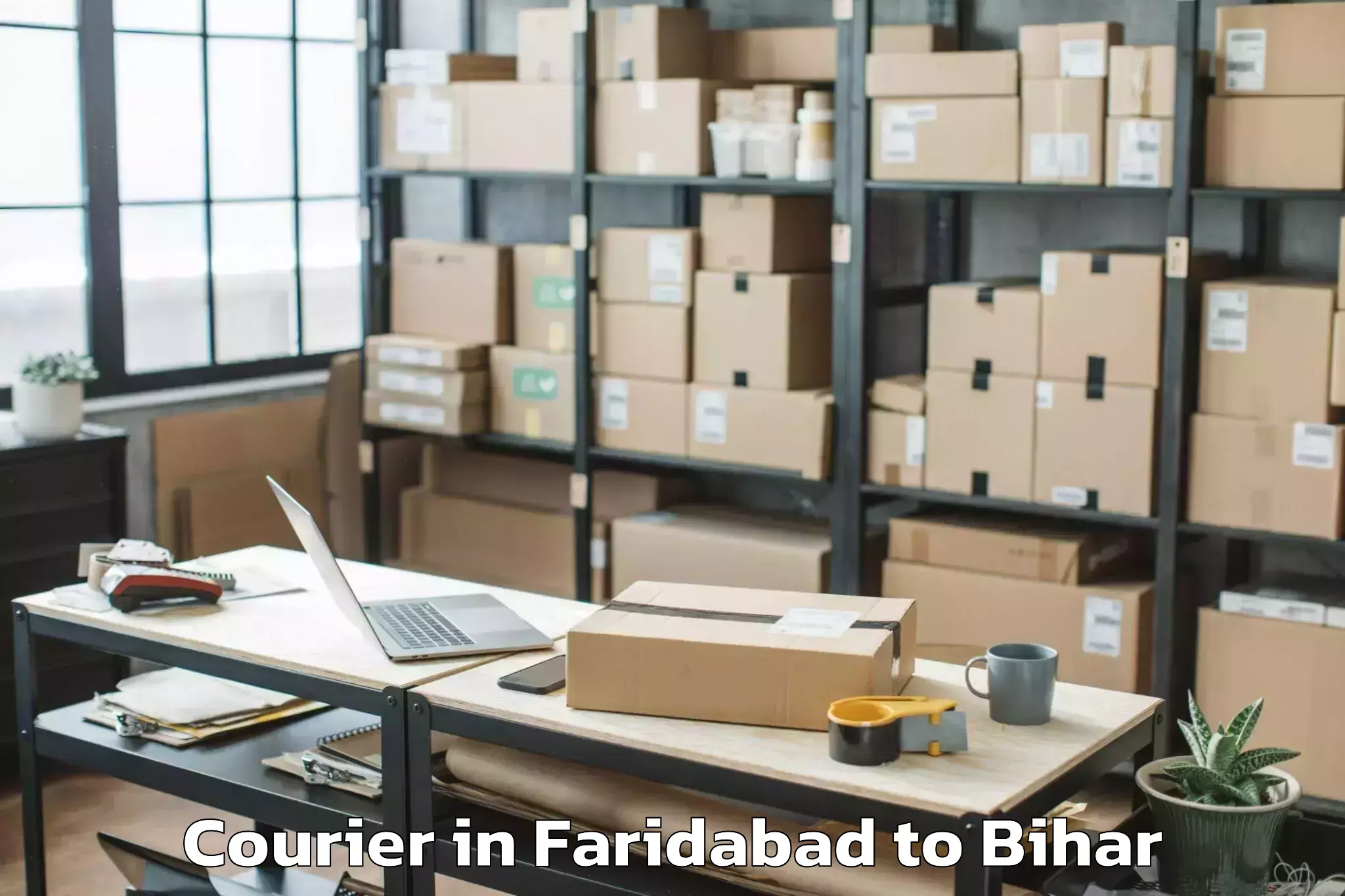 Get Faridabad to Bhargama Courier